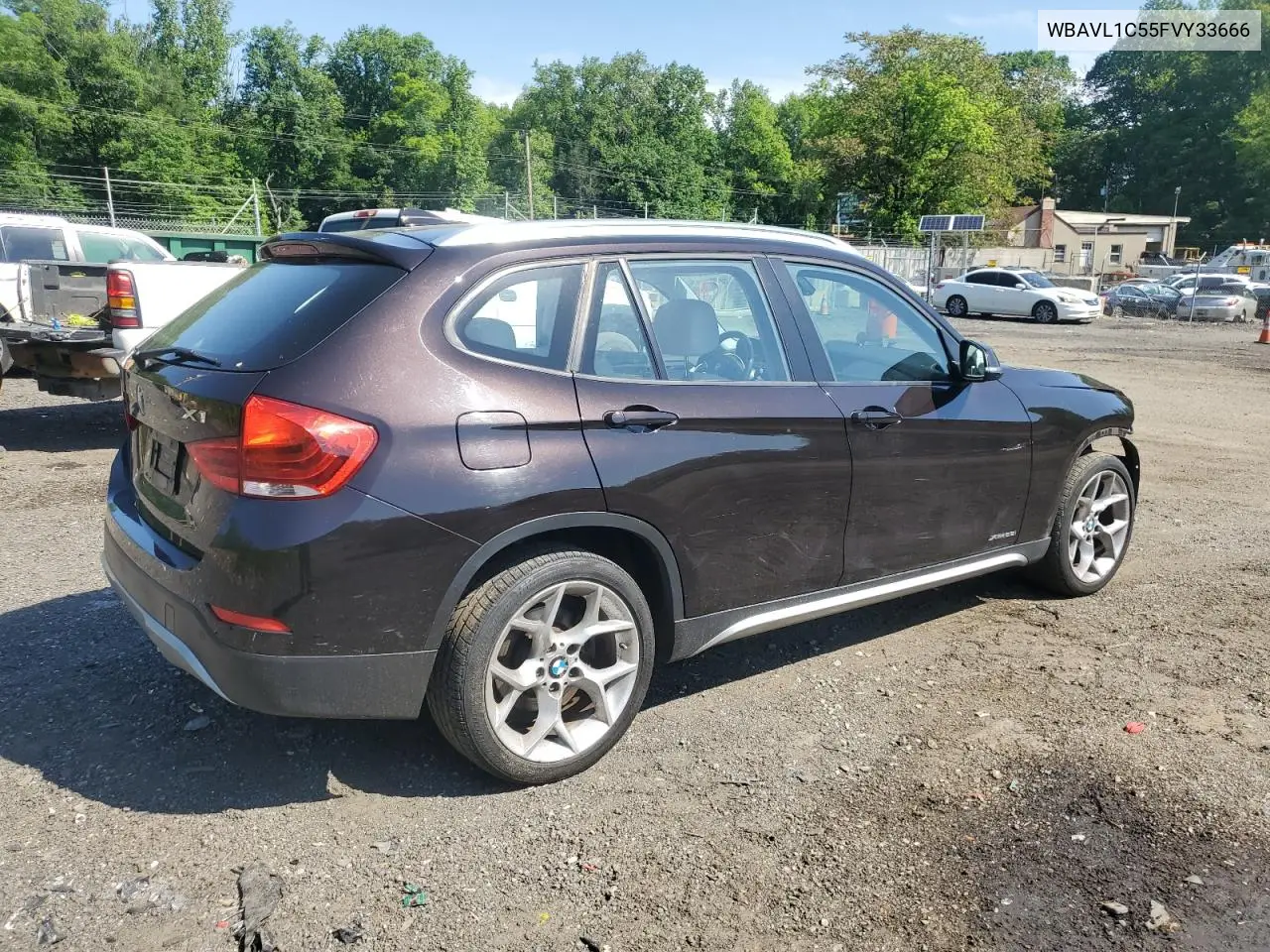 2015 BMW X1 xDrive28I VIN: WBAVL1C55FVY33666 Lot: 56396805