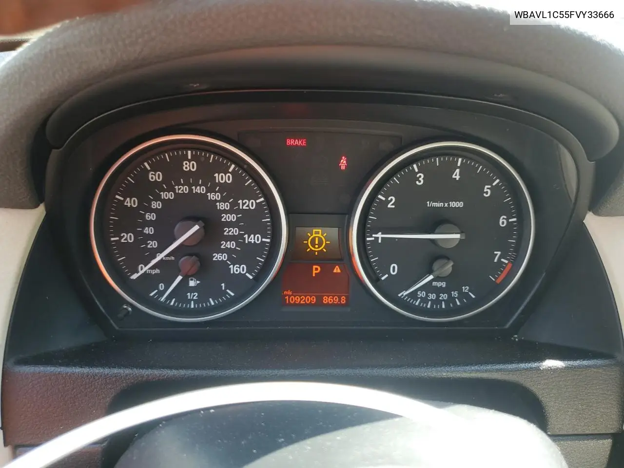 2015 BMW X1 xDrive28I VIN: WBAVL1C55FVY33666 Lot: 56396805