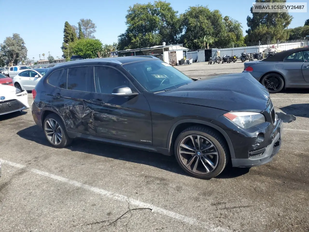 2015 BMW X1 xDrive28I VIN: WBAVL1C53FVY26487 Lot: 62965805