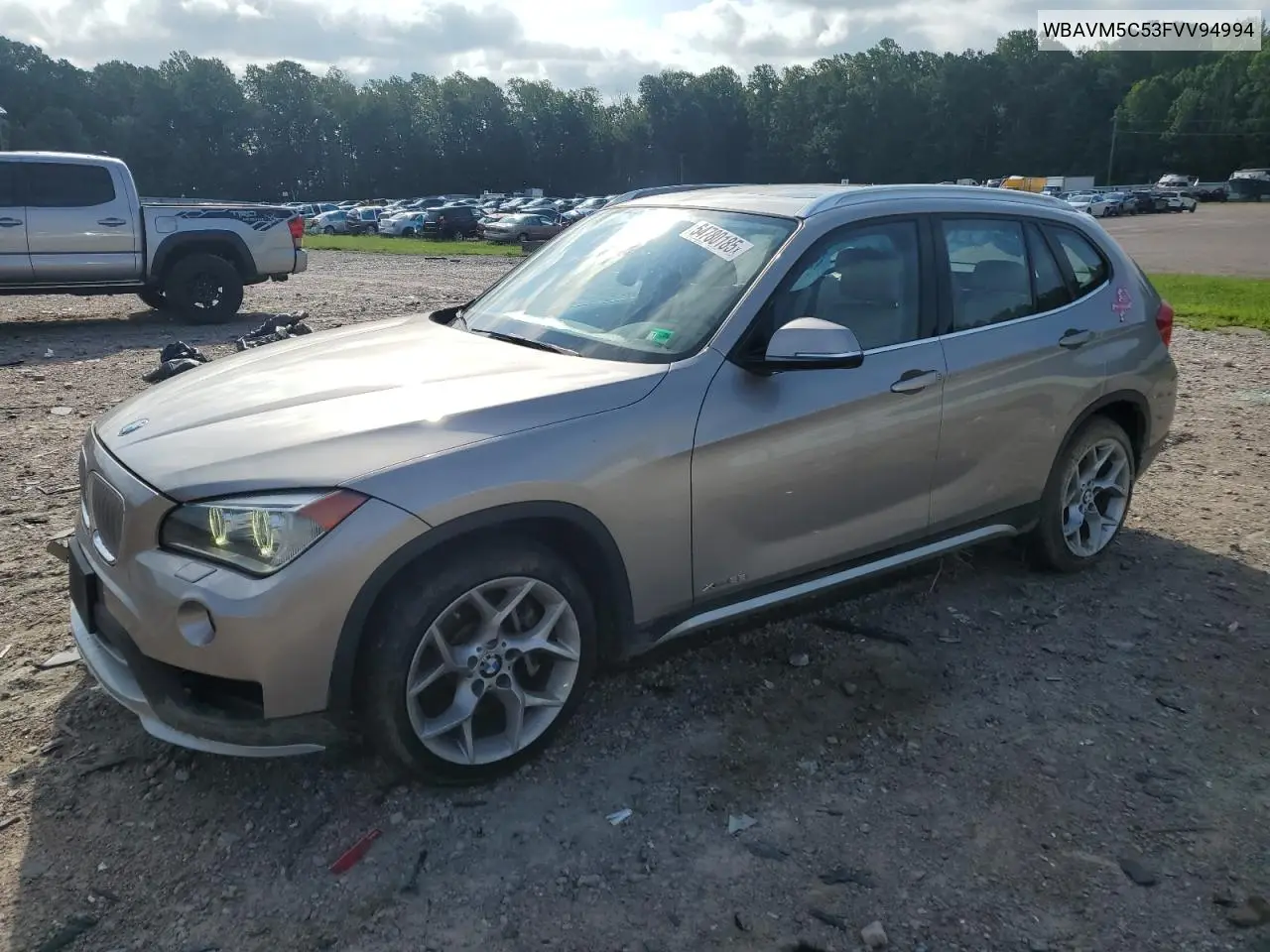 2015 BMW X1 xDrive35I VIN: WBAVM5C53FVV94994 Lot: 64780185