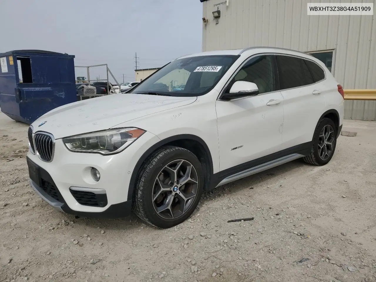 2016 BMW X1 xDrive28I VIN: WBXHT3Z38G4A51909 Lot: 47851295