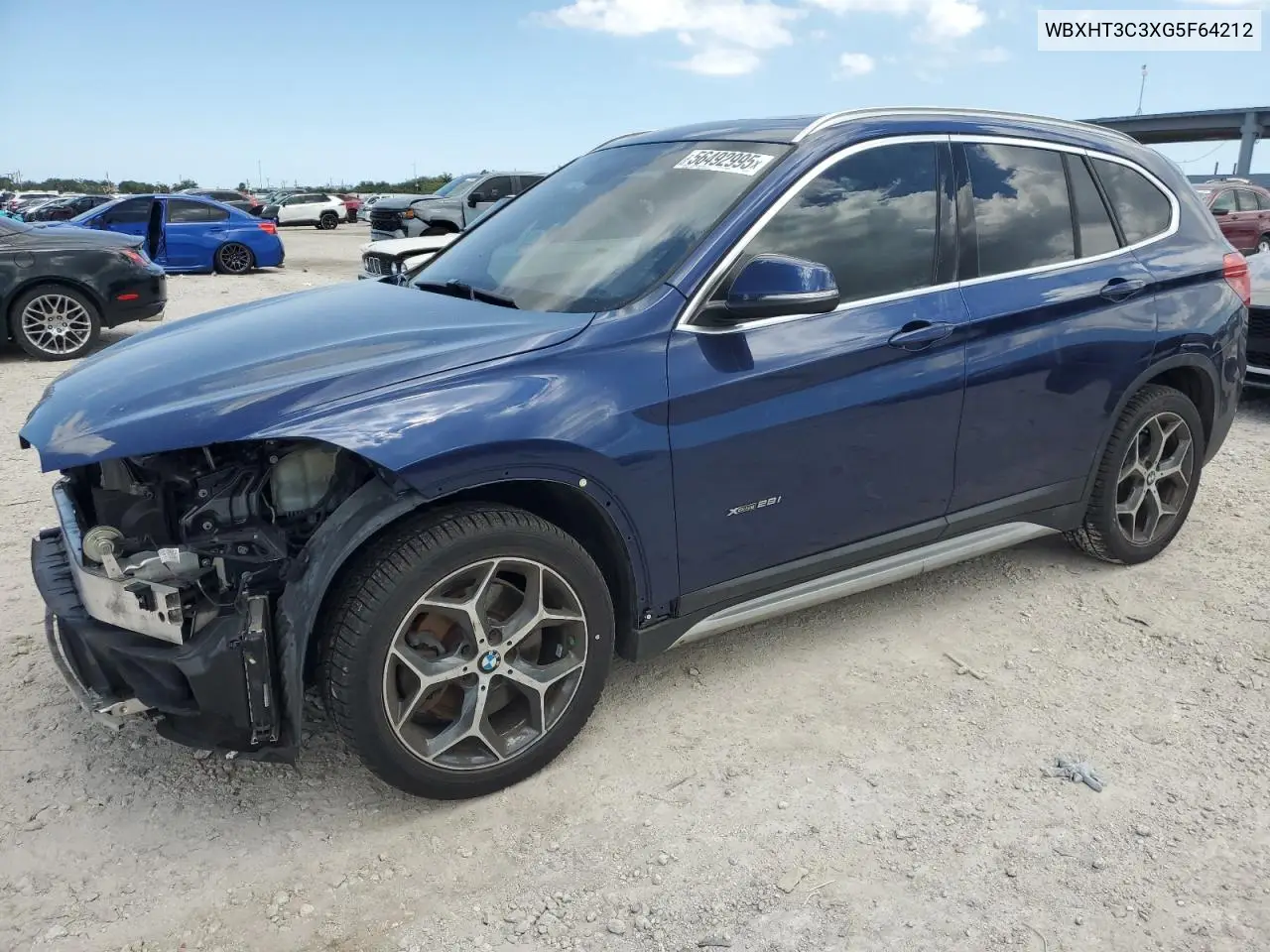 2016 BMW X1 xDrive28I VIN: WBXHT3C3XG5F64212 Lot: 56492995