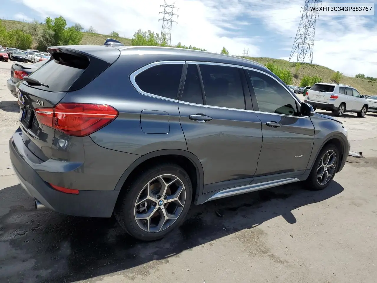 2016 BMW X1 xDrive28I VIN: WBXHT3C34GP883767 Lot: 56708375