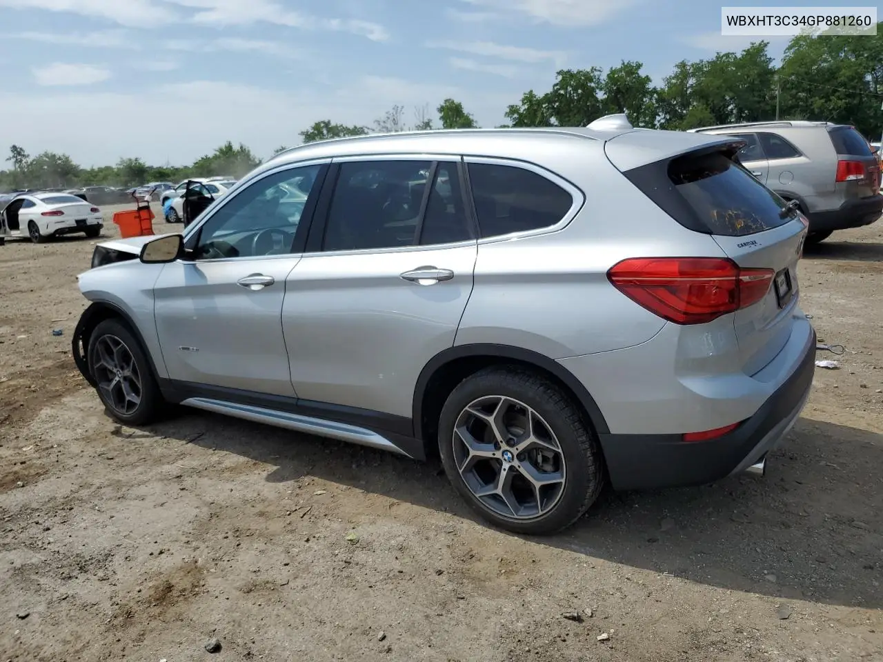 2016 BMW X1 xDrive28I VIN: WBXHT3C34GP881260 Lot: 62575955
