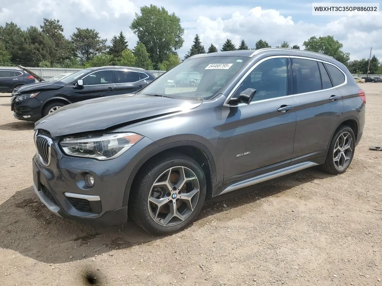 2016 BMW X1 xDrive28I VIN: WBXHT3C35GP886032 Lot: 64468795