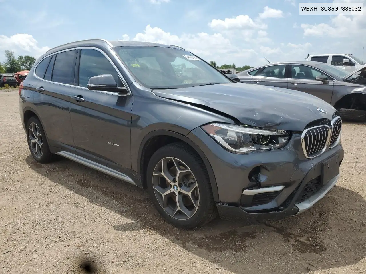 2016 BMW X1 xDrive28I VIN: WBXHT3C35GP886032 Lot: 64468795