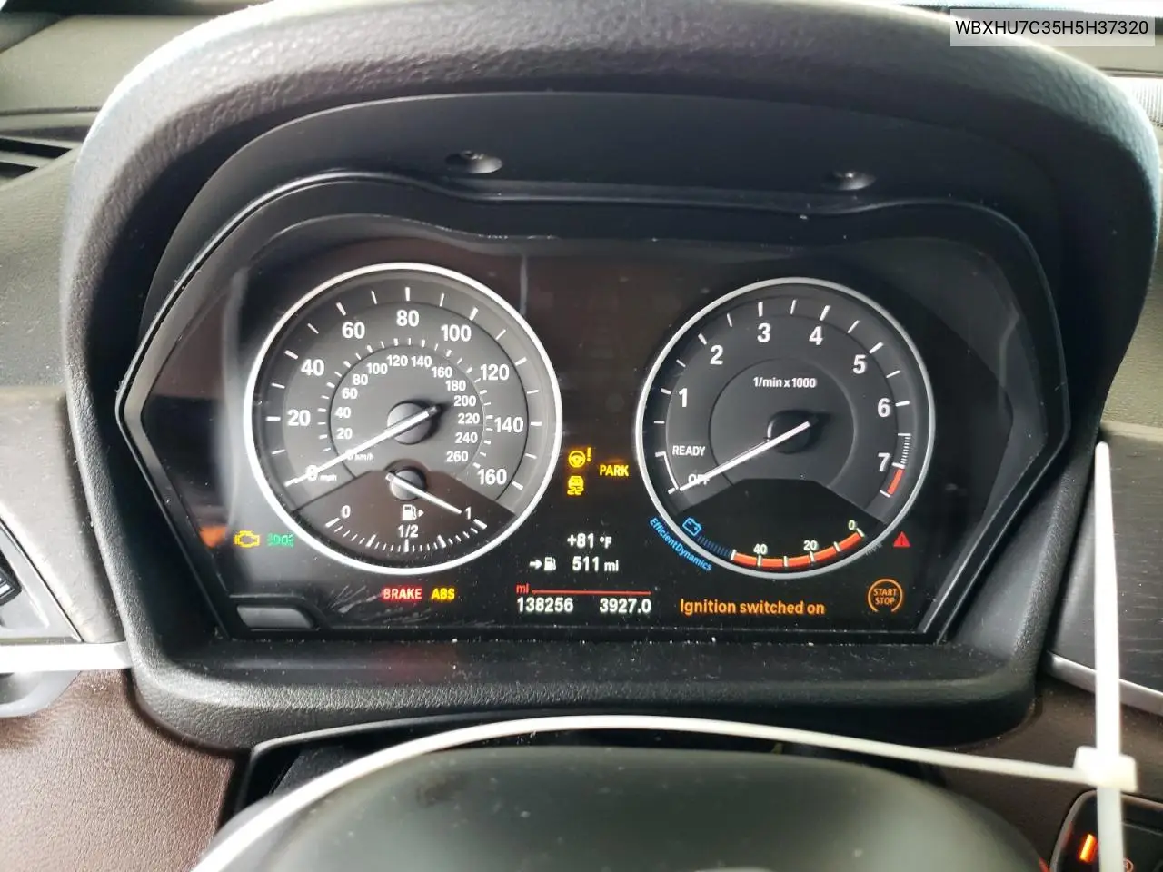 2017 BMW X1 Sdrive28I VIN: WBXHU7C35H5H37320 Lot: 63294365