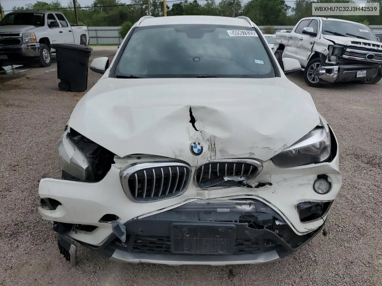 2018 BMW X1 Sdrive28I VIN: WBXHU7C32J3H42539 Lot: 50907835