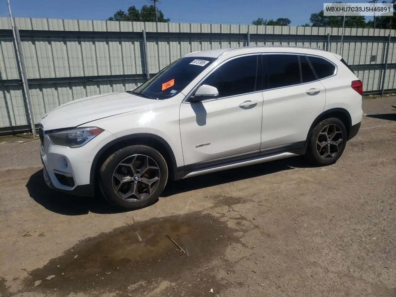 2018 BMW X1 Sdrive28I VIN: WBXHU7C33J5H45891 Lot: 55737955