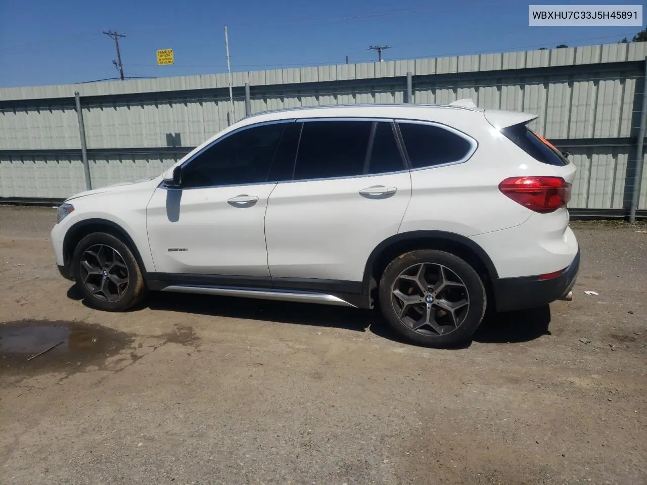 2018 BMW X1 Sdrive28I VIN: WBXHU7C33J5H45891 Lot: 55737955