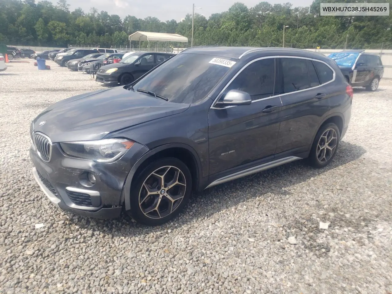 2018 BMW X1 Sdrive28I VIN: WBXHU7C38J5H45269 Lot: 58398335