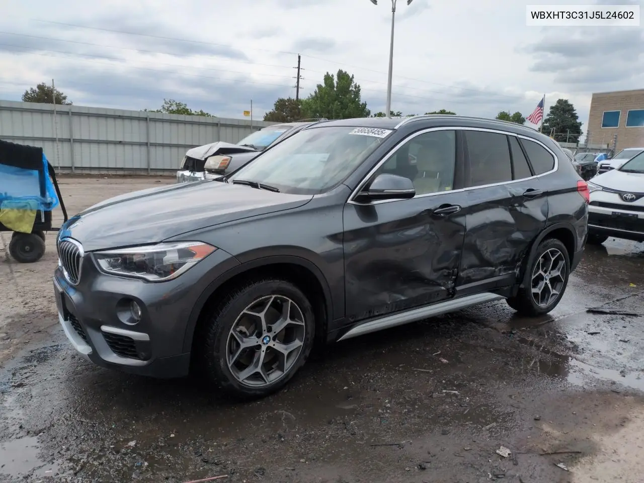 2018 BMW X1 xDrive28I VIN: WBXHT3C31J5L24602 Lot: 58658455