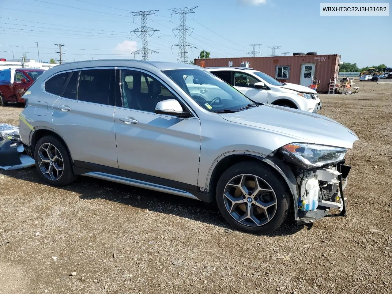 2018 BMW X1 xDrive28I VIN: WBXHT3C32J3H31682 Lot: 61556295
