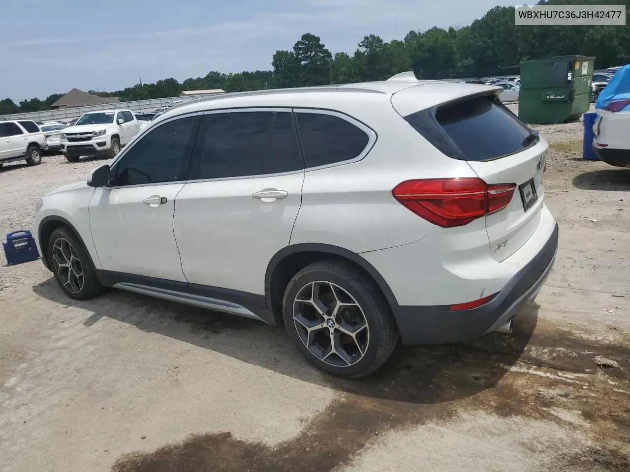 2018 BMW X1 Sdrive28I VIN: WBXHU7C36J3H42477 Lot: 62215895