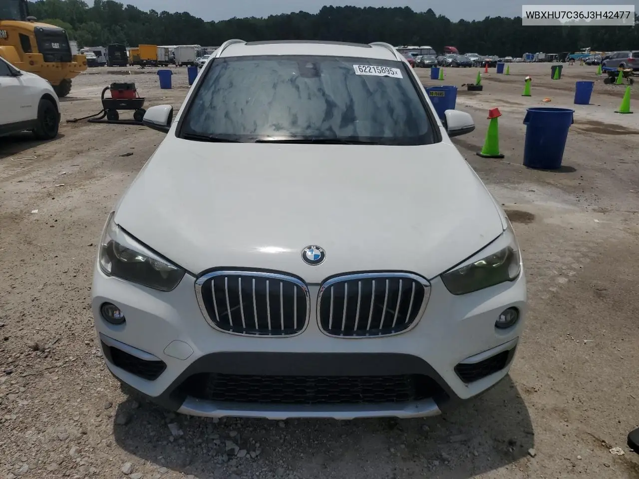 2018 BMW X1 Sdrive28I VIN: WBXHU7C36J3H42477 Lot: 62215895