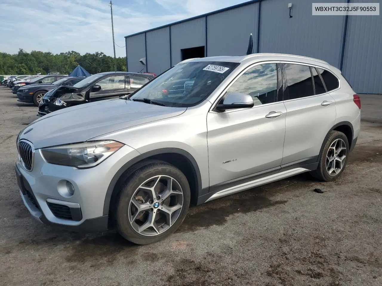 2018 BMW X1 xDrive28I VIN: WBXHT3C32J5F90553 Lot: 62759765