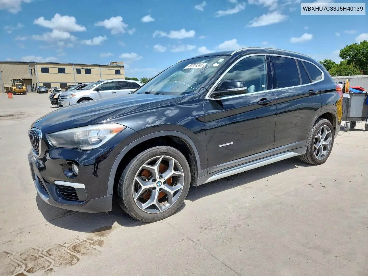 2018 BMW X1 Sdrive28I VIN: WBXHU7C33J5H40139 Lot: 63114395