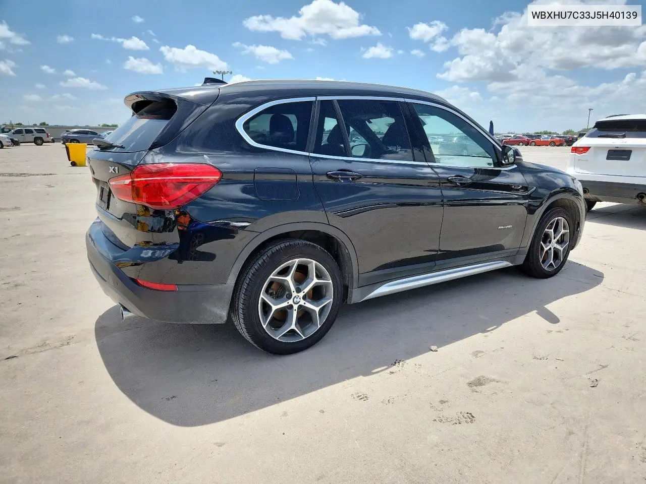 2018 BMW X1 Sdrive28I VIN: WBXHU7C33J5H40139 Lot: 63114395