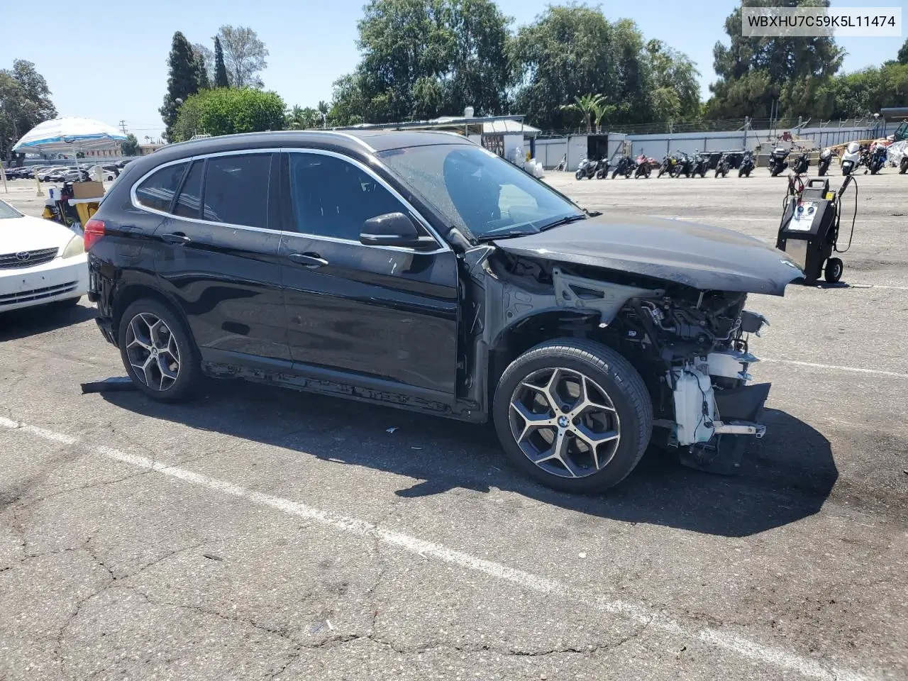 2019 BMW X1 Sdrive28I VIN: WBXHU7C59K5L11474 Lot: 60321445