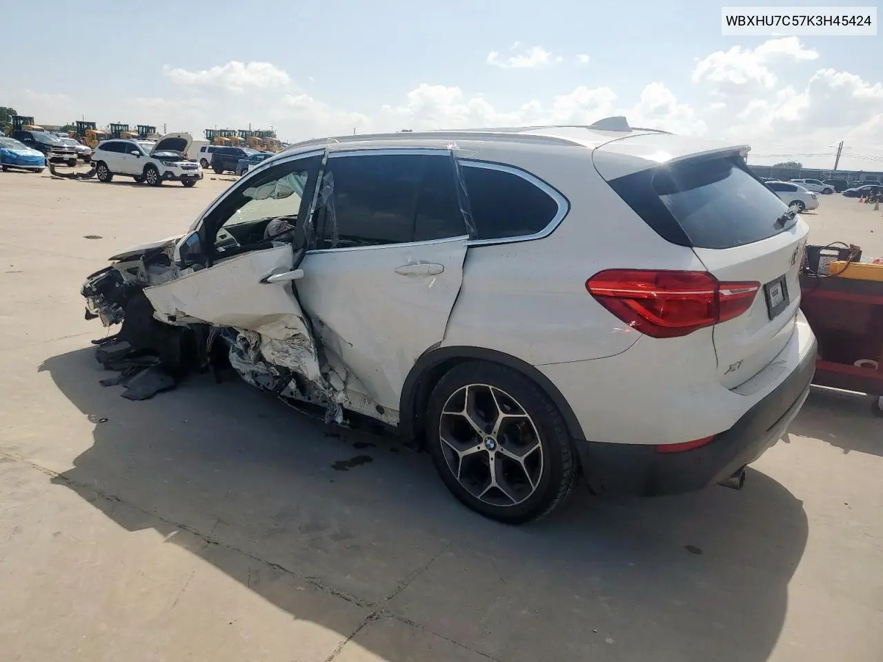 2019 BMW X1 Sdrive28I VIN: WBXHU7C57K3H45424 Lot: 64877455