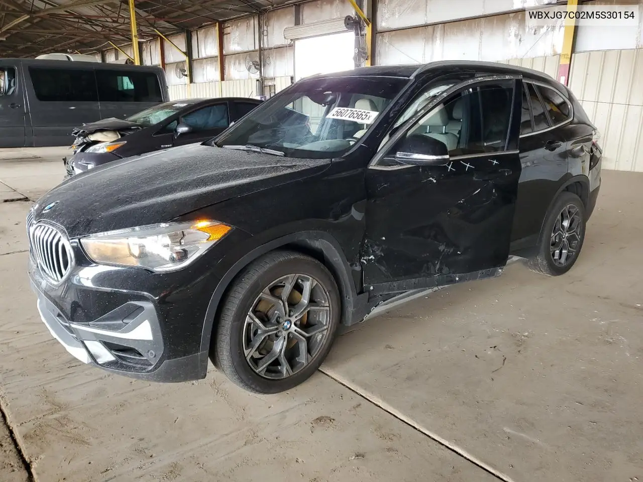 2021 BMW X1 Sdrive28I VIN: WBXJG7C02M5S30154 Lot: 56076565