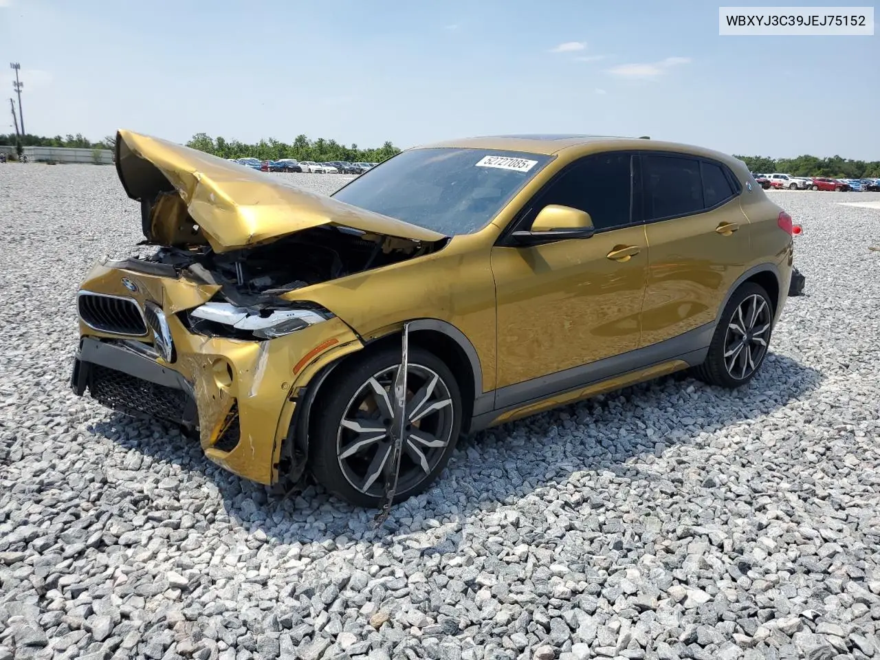 2018 BMW X2 Sdrive28I VIN: WBXYJ3C39JEJ75152 Lot: 52727085