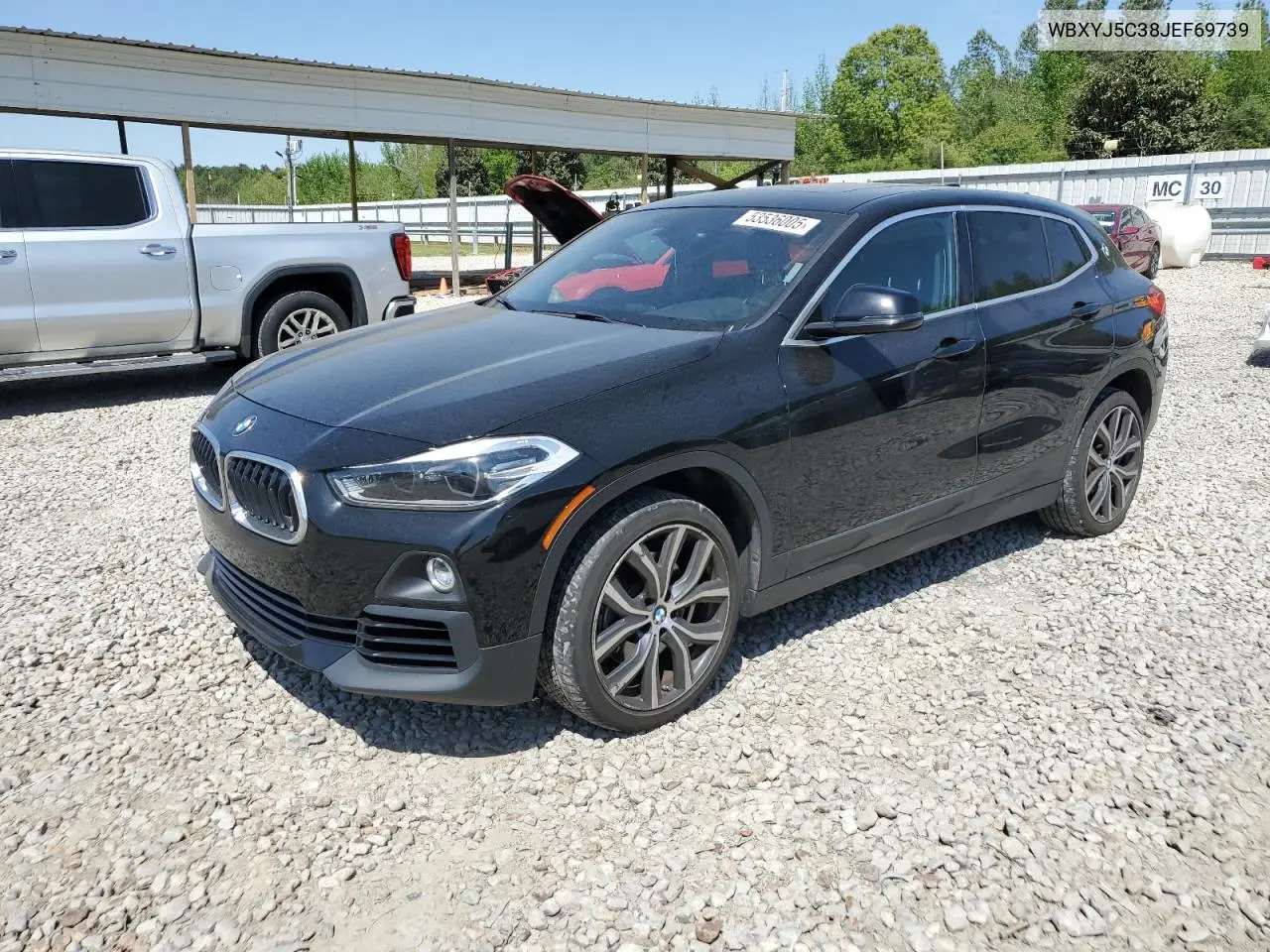 2018 BMW X2 xDrive28I VIN: WBXYJ5C38JEF69739 Lot: 53536005