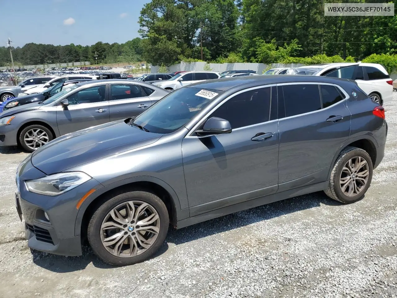 2018 BMW X2 xDrive28I VIN: WBXYJ5C36JEF70145 Lot: 55650915