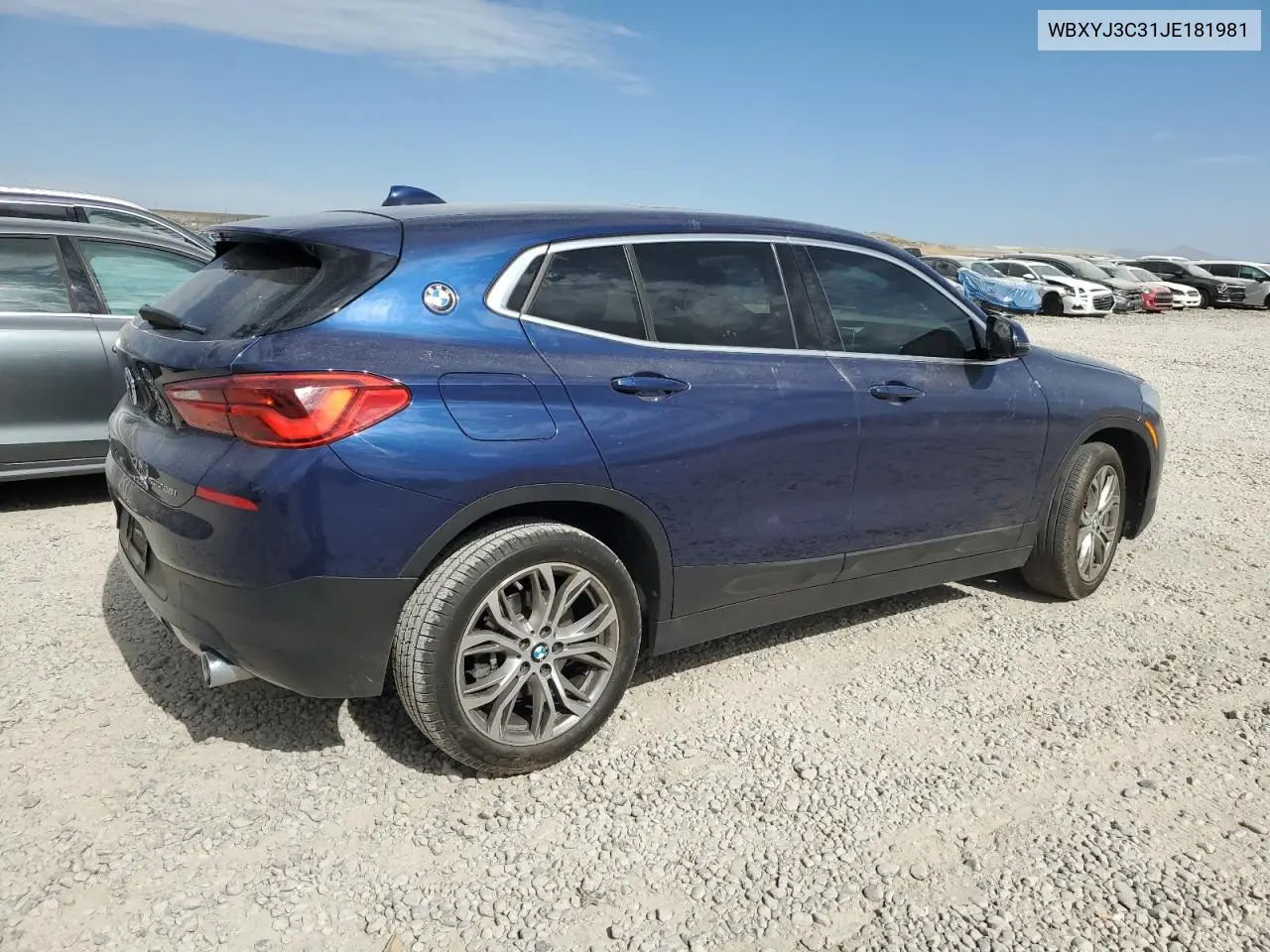 2018 BMW X2 Sdrive28I VIN: WBXYJ3C31JE181981 Lot: 59813535