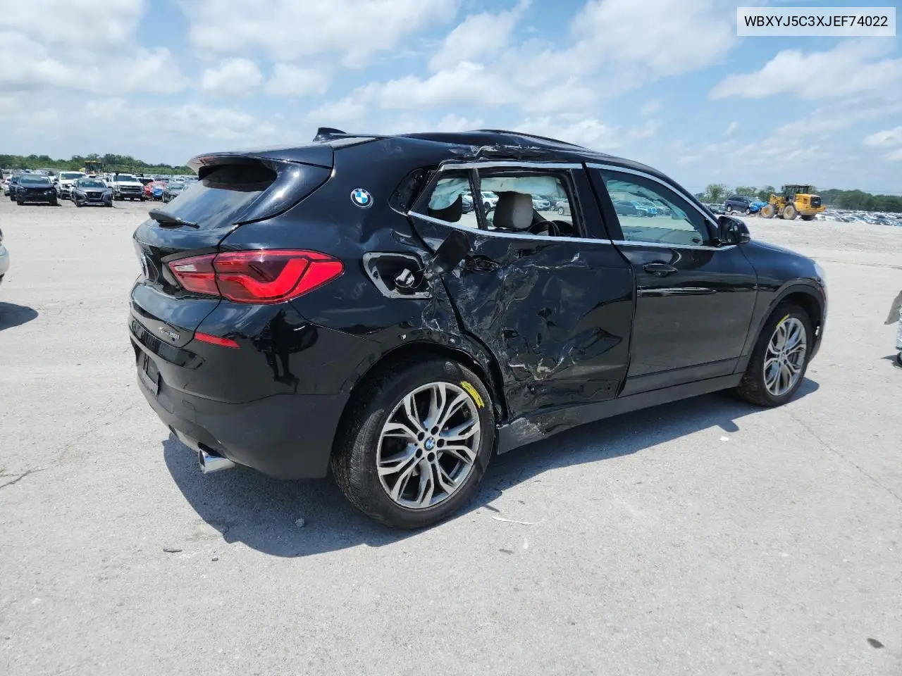 2018 BMW X2 xDrive28I VIN: WBXYJ5C3XJEF74022 Lot: 61425265