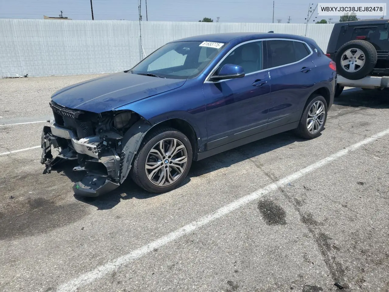 2018 BMW X2 Sdrive28I VIN: WBXYJ3C38JEJ82478 Lot: 61633775