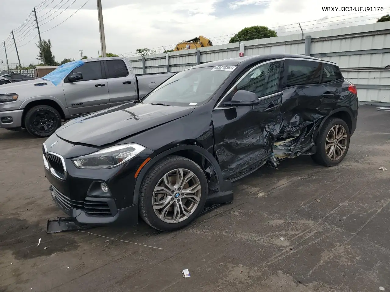 2018 BMW X2 Sdrive28I VIN: WBXYJ3C34JEJ91176 Lot: 63418365