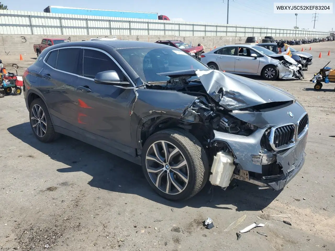 2019 BMW X2 xDrive28I VIN: WBXYJ5C52KEF83204 Lot: 61400375