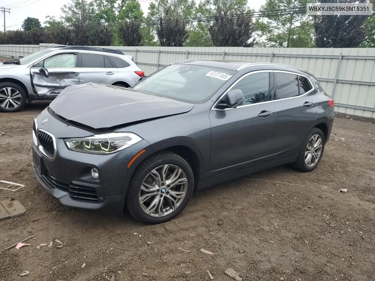 2019 BMW X2 xDrive28I VIN: WBXYJ5C59K5N15351 Lot: 62227005