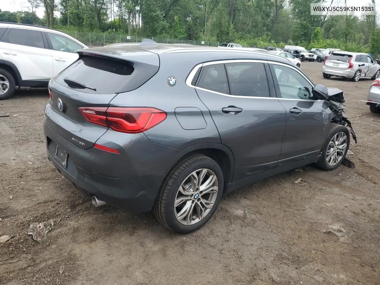 2019 BMW X2 xDrive28I VIN: WBXYJ5C59K5N15351 Lot: 62227005