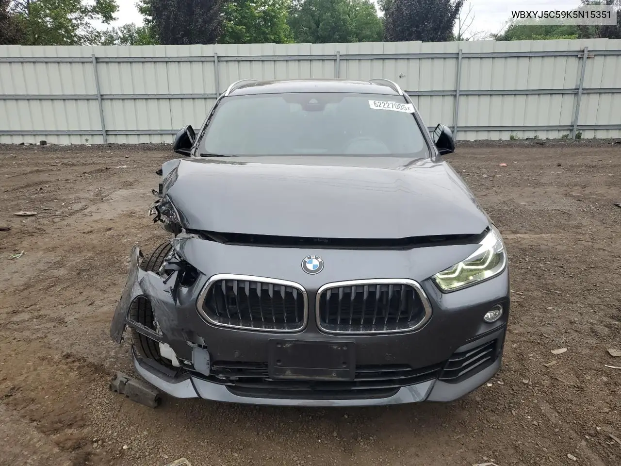 2019 BMW X2 xDrive28I VIN: WBXYJ5C59K5N15351 Lot: 62227005