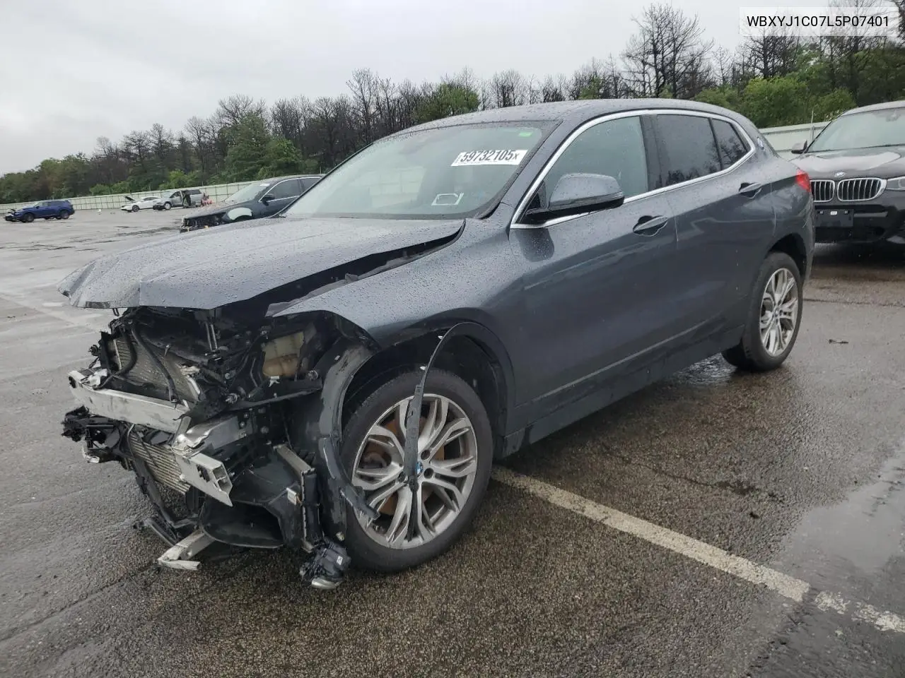 2020 BMW X2 xDrive28I VIN: WBXYJ1C07L5P07401 Lot: 59732105