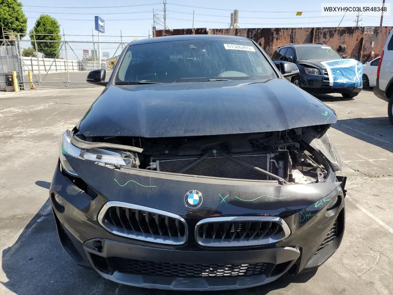 2020 BMW X2 Sdrive28I VIN: WBXYH9C03L5R48348 Lot: 61586205
