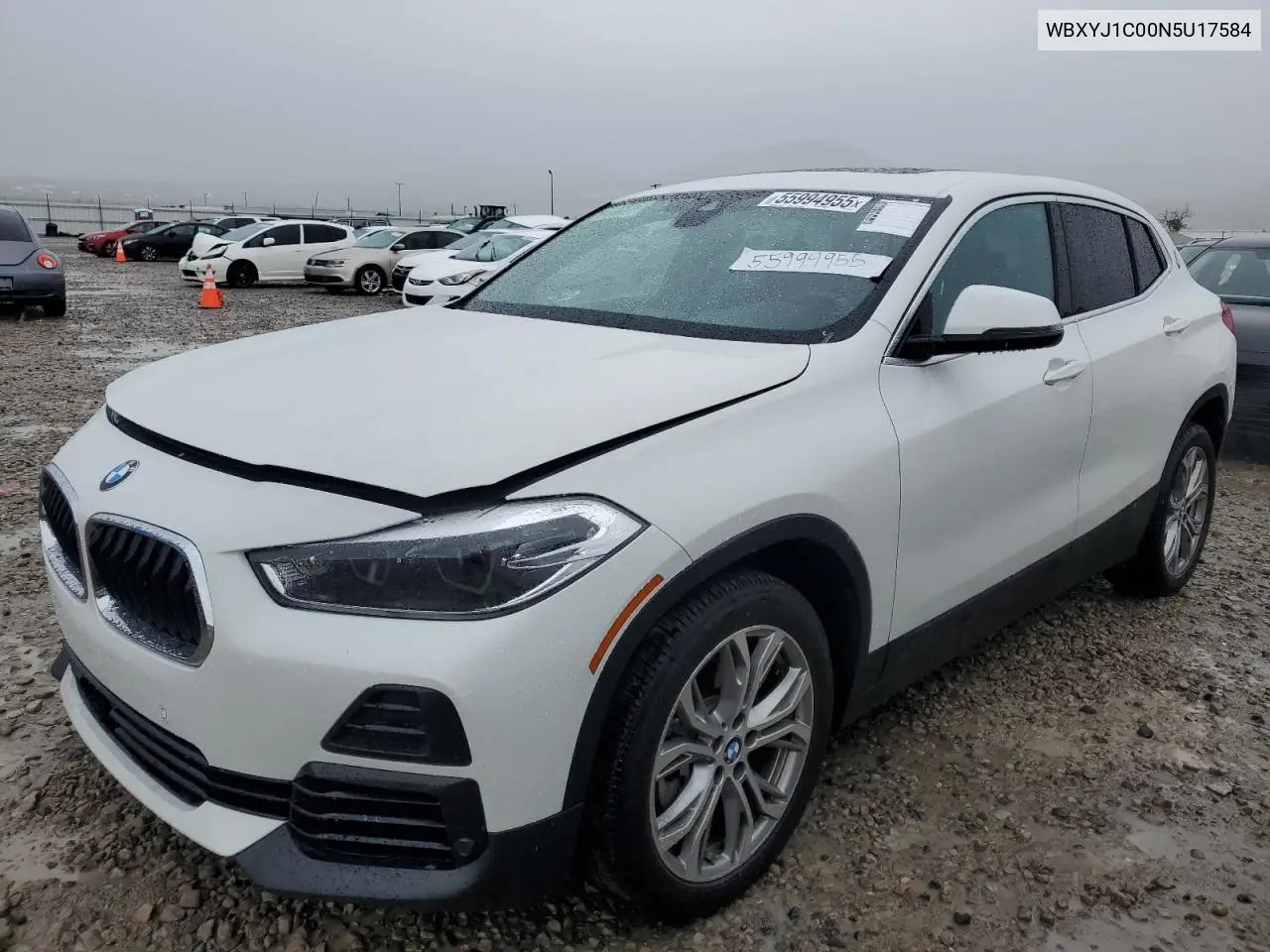 2022 BMW X2 xDrive28I VIN: WBXYJ1C00N5U17584 Lot: 55994955