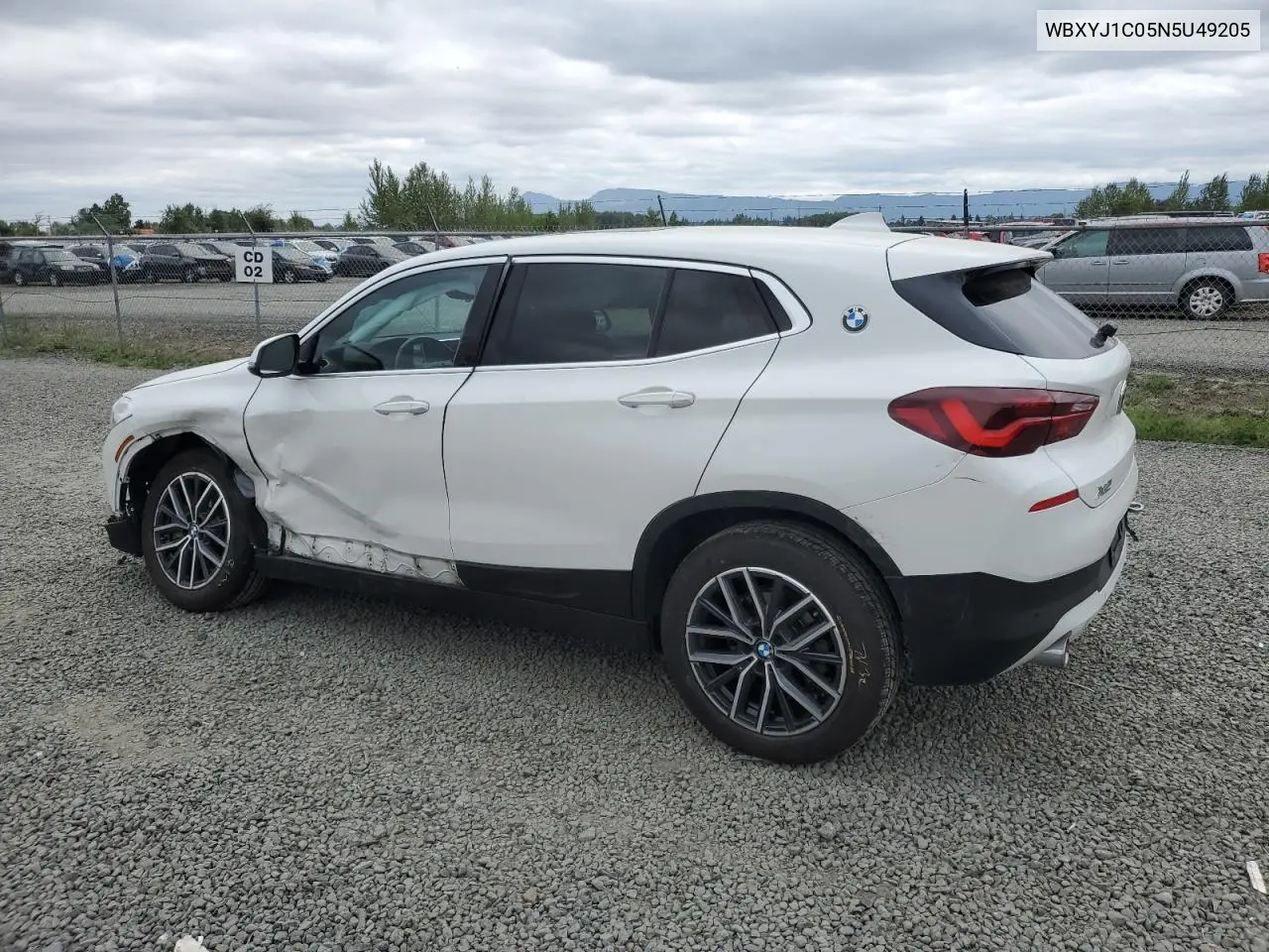 2022 BMW X2 xDrive28I VIN: WBXYJ1C05N5U49205 Lot: 60737195