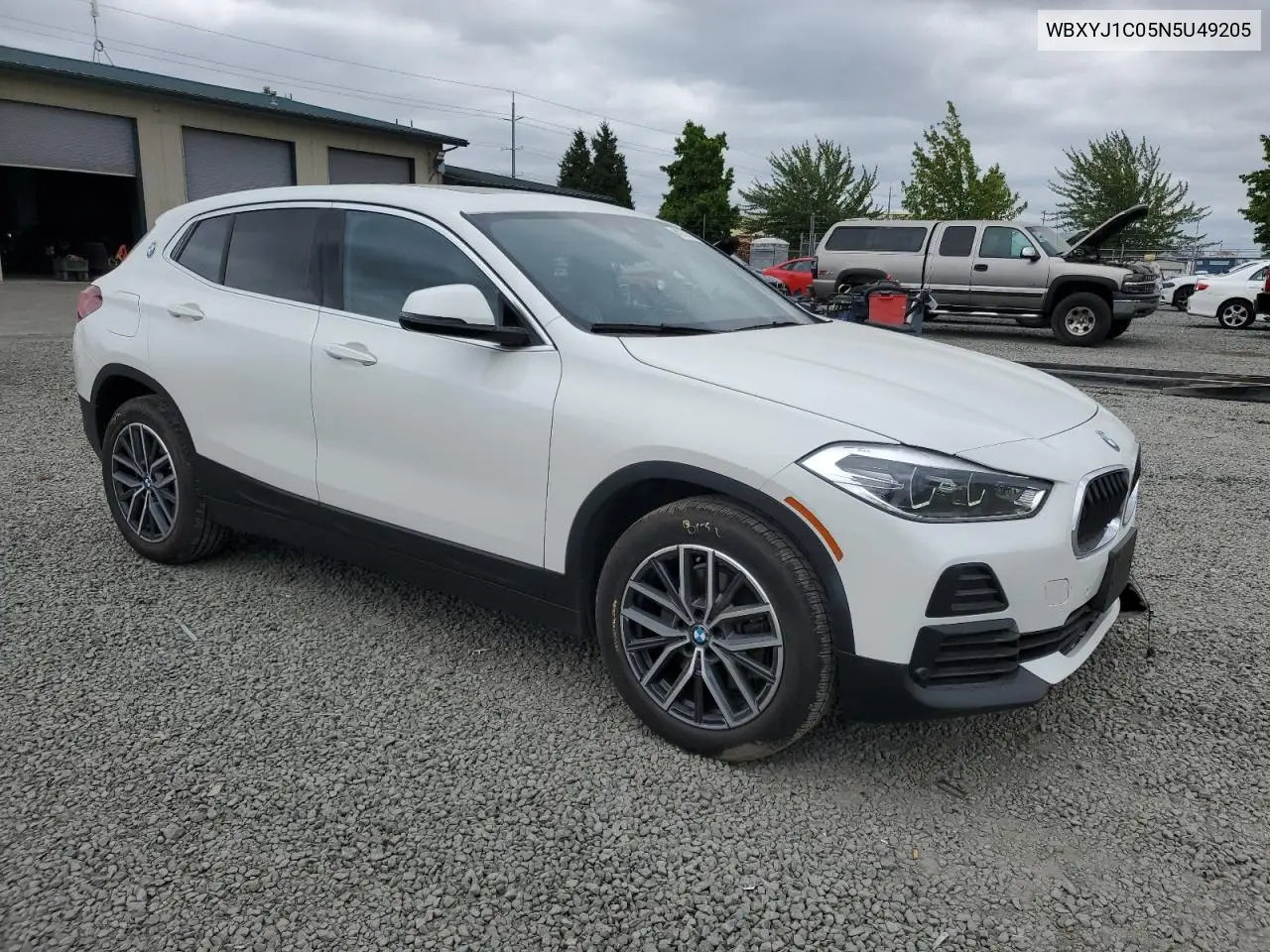 2022 BMW X2 xDrive28I VIN: WBXYJ1C05N5U49205 Lot: 60737195