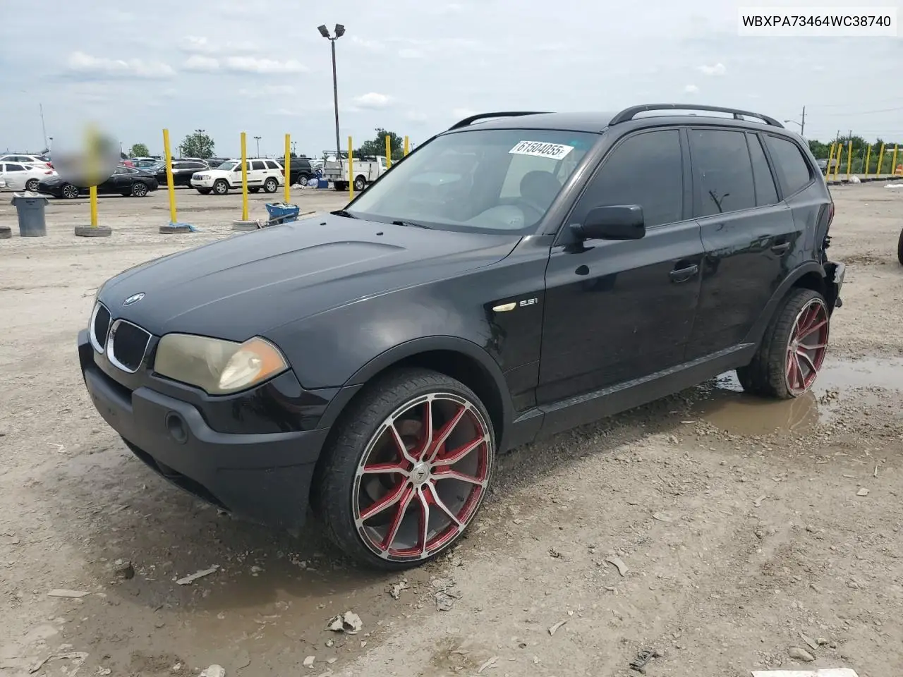2004 BMW X3 2.5I VIN: WBXPA73464WC38740 Lot: 61504055