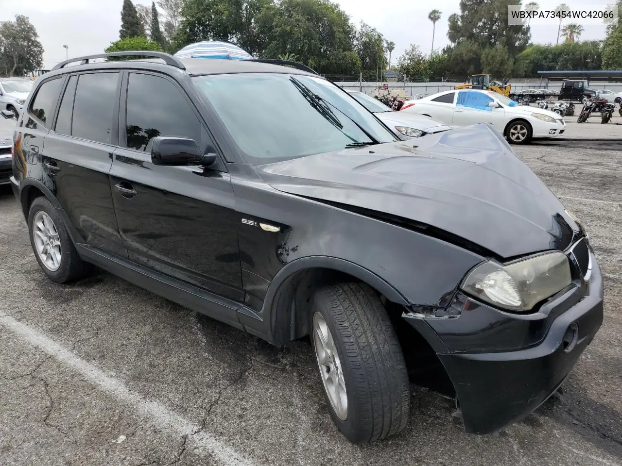 2004 BMW X3 2.5I VIN: WBXPA73454WC42066 Lot: 61868175