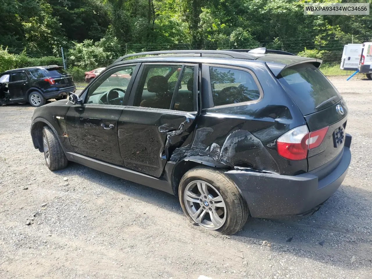 2004 BMW X3 3.0I VIN: WBXPA93434WC34656 Lot: 61893465