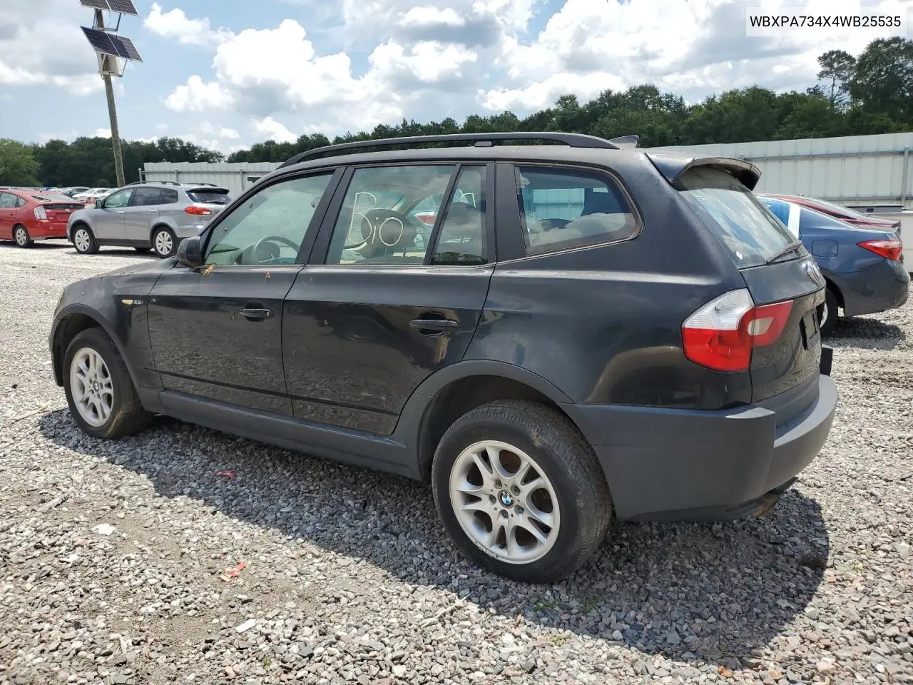 2004 BMW X3 2.5I VIN: WBXPA734X4WB25535 Lot: 62646605