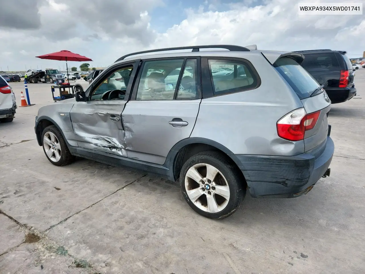 2005 BMW X3 3.0I VIN: WBXPA934X5WD01741 Lot: 61361385