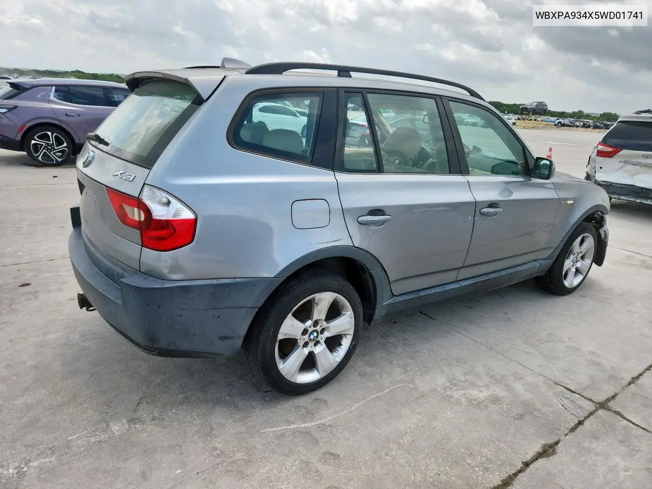 2005 BMW X3 3.0I VIN: WBXPA934X5WD01741 Lot: 61361385
