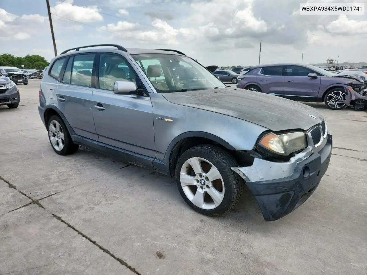2005 BMW X3 3.0I VIN: WBXPA934X5WD01741 Lot: 61361385