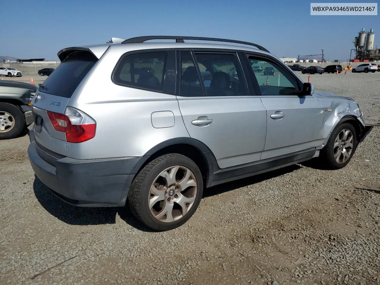 2005 BMW X3 3.0I VIN: WBXPA93465WD21467 Lot: 61440125