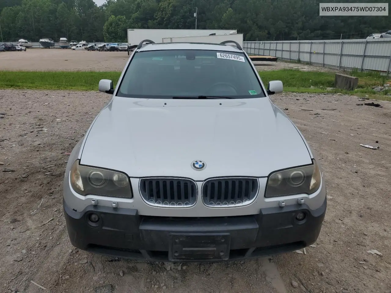 2005 BMW X3 3.0I VIN: WBXPA93475WD07304 Lot: 62657495
